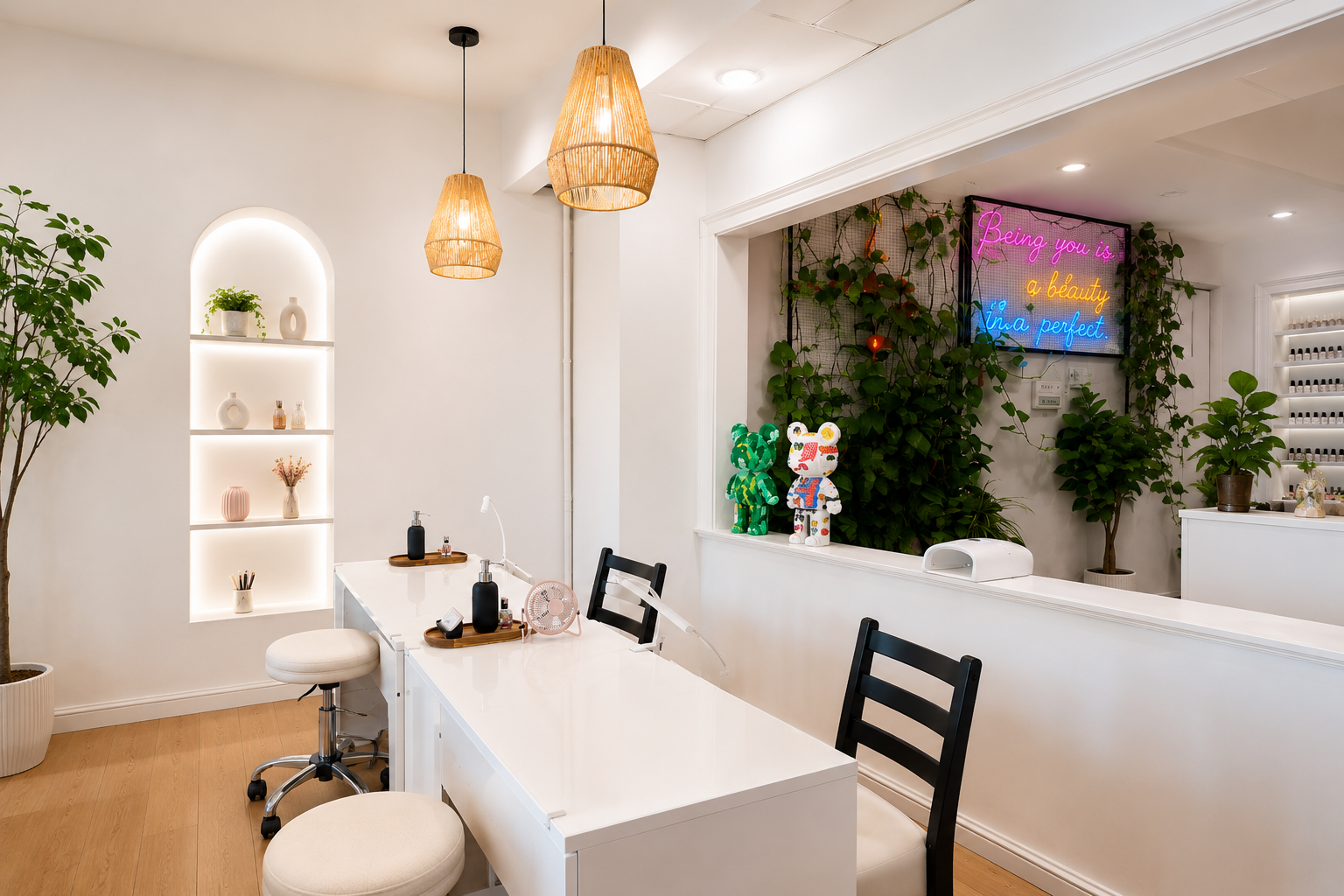 Pedicure chairs at our Hingham MA nail spa