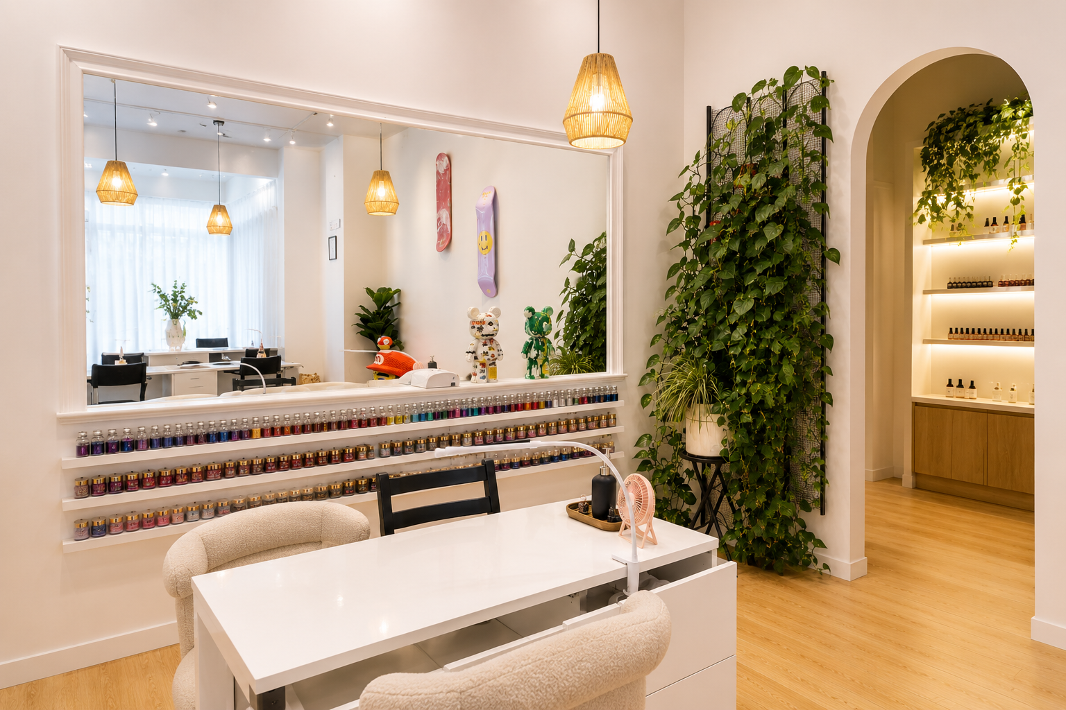 Relaxing spa atmosphere at The Muse Nails