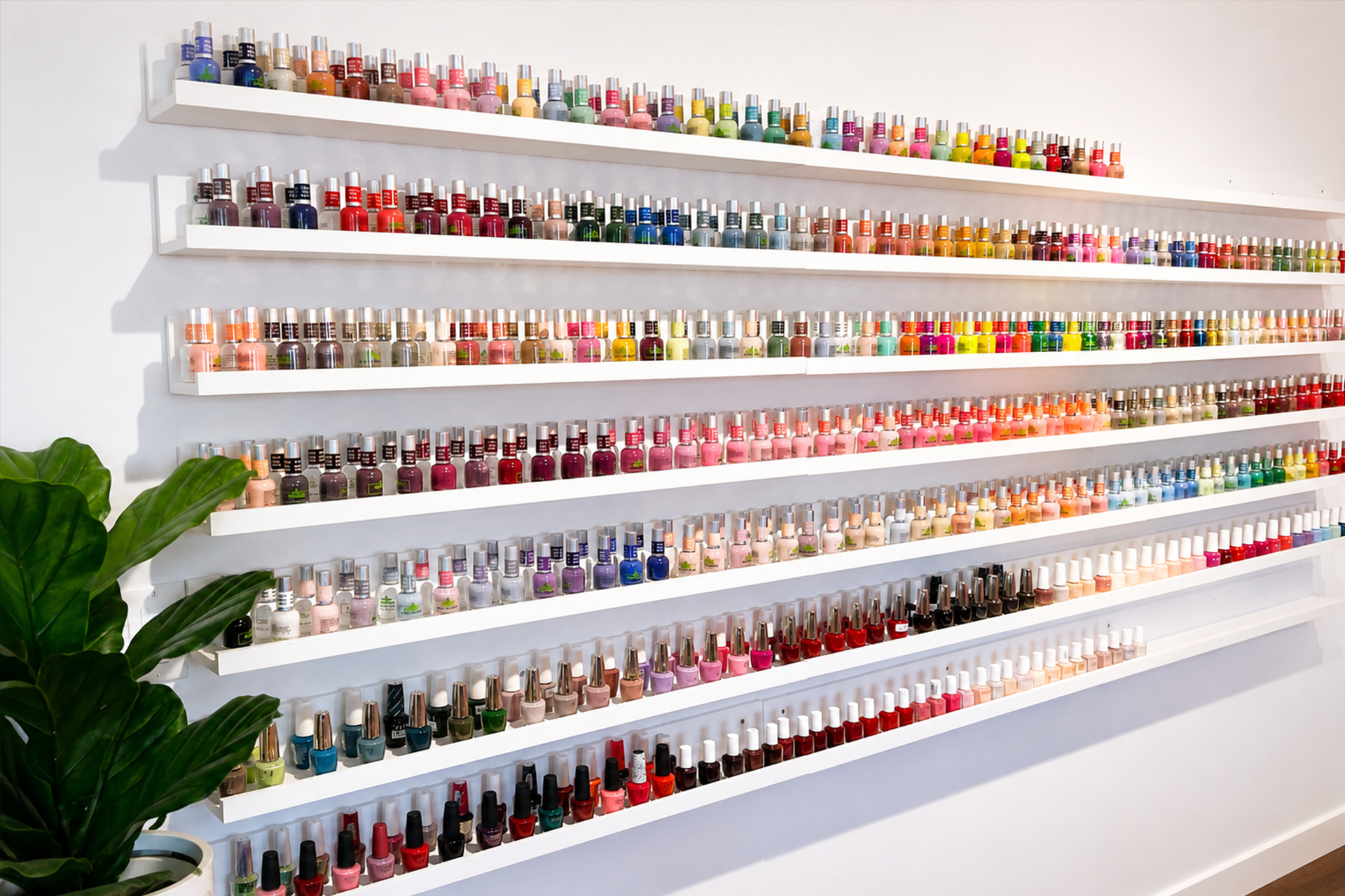 The Muse Nails — luxury nail salon interior in Hingham MA